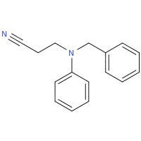 N-氰乙基-N-苄基苯胺化学结构式